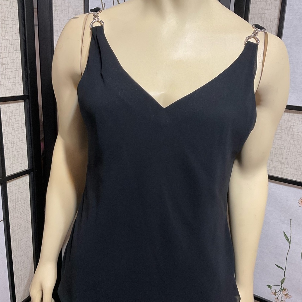 ALEX Evenings Camisole with Rhinestone Shoulder Embellishment